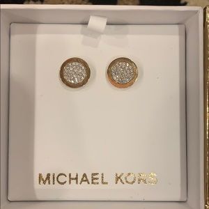 Michael Kors Jewelry - Michael Kors Pave Stud Earrings- NIB Michael Kors Jewelry - Michael Kors Pave Stud Earrings- NIB